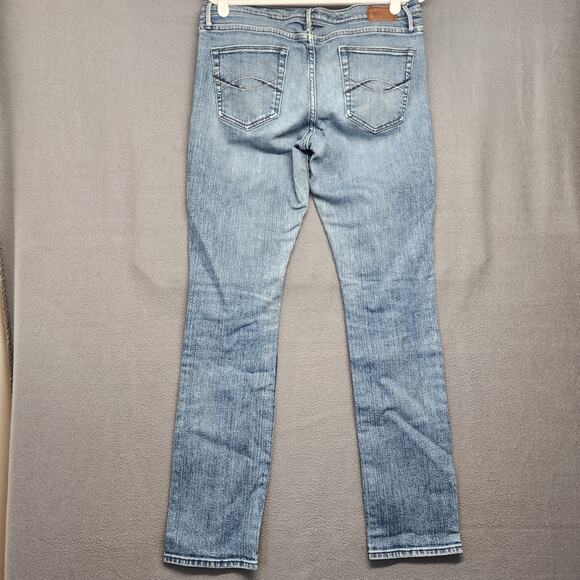 Abercrombie & Fitch Jeans Womens Size 10 Blue Low Rise Taper Stretch Casual - Picture 2 of 15